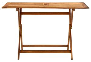 Folding Garden Table 120x70x75 cm Solid Acacia Wood