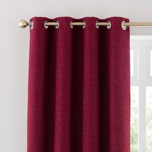 Churchgate Woodhouse Boucle Eyelet Curtains Mulberry