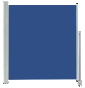 Patio Retractable Side Awning 140 x 300 cm Blue