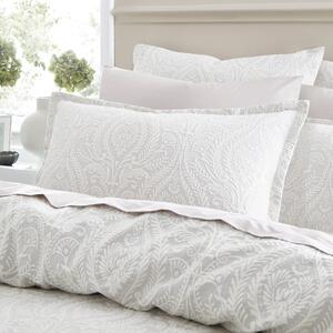 Peyton Jacquard White Oxford Pillowcase White