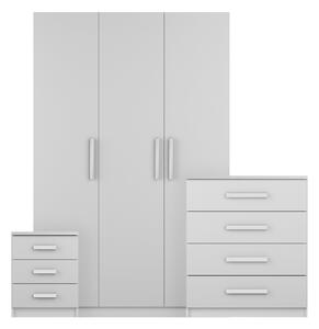 Sudbury 3 Piece Triple Wardrobe Bedroom Furniture Set White