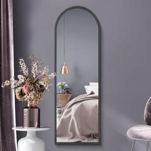 Arcus Slim Arched Framed Full Length Wall Mirror Black