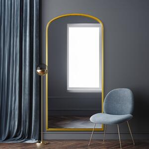 Curva Arched Full Length Wall Mirror Gold