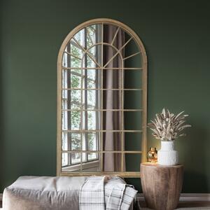 Somerley Extra Large Country Arch Wall Mirror Natural