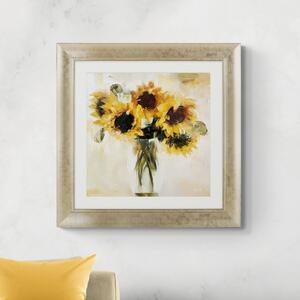 Dreaming In Yellow by Nicole Pletts Framed Print Gold/Yellow