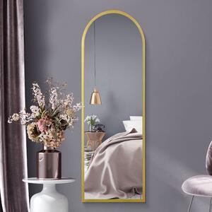 Arcus Slim Arched Framed Full Length Wall Mirror Gold