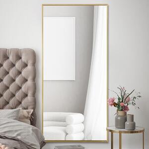 Artus Aluminium Rectangle Full Length Wall Mirror Gold