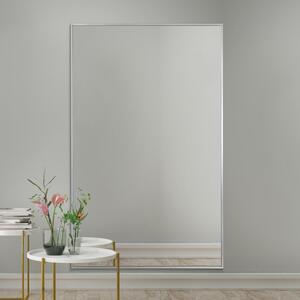 Artus Aluminium Rectangle Wide Full Length Wall Mirror Silver