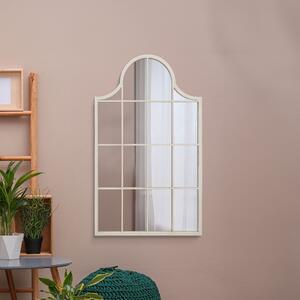 Arcus Window Arched Wall Mirror White