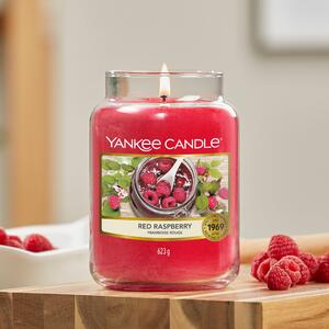 Red Raspberry Original Large Jar Candle Red