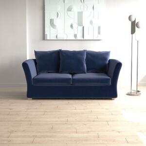 Emmett Velvet Sofa Bed Blue
