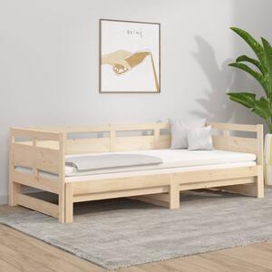 Pull-out Day Bed Solid Wood Pine 2x(80x200) cm