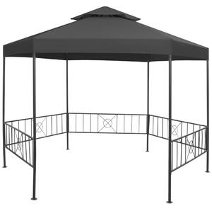 Garden Gazebo 323x275x265 cm Anthracite