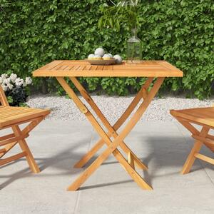 Folding Garden Table 85x85x76 cm Solid Teak Wood