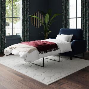 Beatrice Matte Velvet Snuggle Single Sofa Bed Luxe Navy