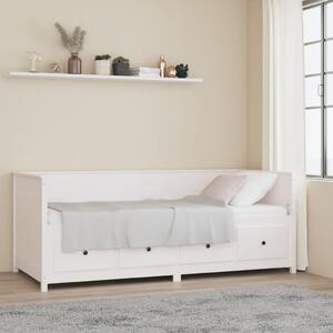 Day Bed without Mattress White 90x200 cm Solid Wood Pine