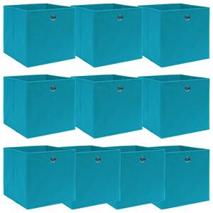 Storage Boxes 10 pcs Baby Blue 32x32x32 cm Fabric