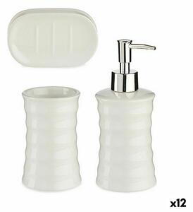 Bath Set Berilo DW29150-1 White Ceramic (12 Units)