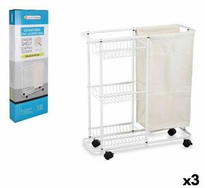 Bathroom Shelves Confortime Laundry Bag Metal 69 x 22,5 x 75 cm (3 Units) (69 x 22.5 x 75 cm)