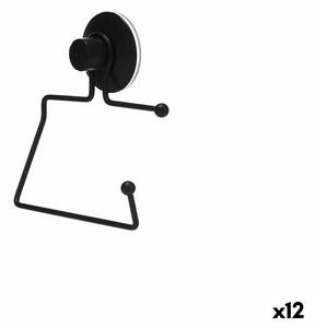 Toilet Roll Holder Berilo W3100-12P Black Steel ABS 12 x 14 x 3,5 cm (12 Units)