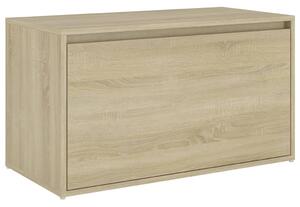Hall Bench 80x40x45 cm Sonoma Oak Engineered Wood