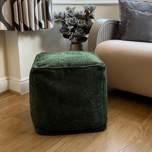 Daro Waffle Cube Pouffe Green