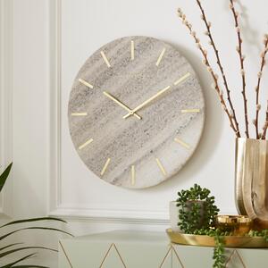 Morchana Marble Wall Clock Light Grey