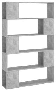 Book Cabinet Room Divider Concrete Grey 100x24x155 cm Engineered Wood