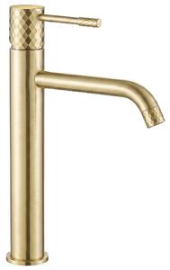 Bathroom faucet Rea Lungo Diamond Brush Gold High