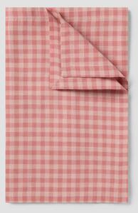 Dusty Pink & Rose Gingham Linen Blend Table Runner | 45 x 200cm | Piglet in Bed