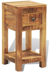 Nightstand with 1 Drawer Solid Mango Wood