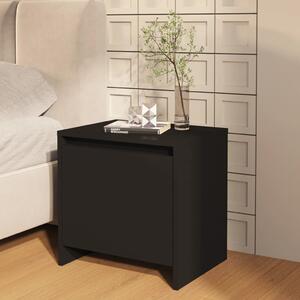 Bedside Cabinet Black 45x34x44.5 cm Engineered Wood