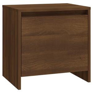 Bedside Cabinet Brown Oak 45x34x44.5 cm Engineered Wood