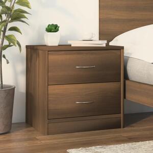 Bedside Cabinet Brown Oak 40x30x40 cm Engineered Wood