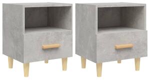 Bedside Cabinets 2 pcs Concrete Grey 40x35x47 cm