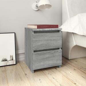 Bedside Cabinet Grey Sonoma 30x30x40 cm Engineered Wood