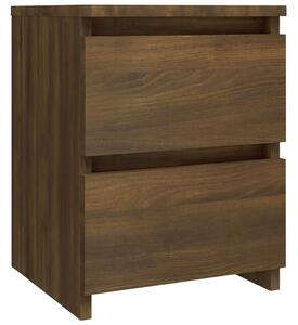 Bedside Cabinet Brown Oak 30x30x40 cm Engineered Wood