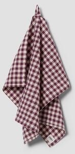 Berry Gingham Linen Blend Tea Towel | Default | Piglet in Bed