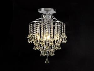 IL30770 Inina 4 Light Polished Chrome and Crystal Ceiling Light