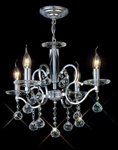Diyas IL30124 Zinta Polished Chrome Ceiling Pendant Light