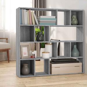 Ramona 105cm Wooden Book Shelf And Room Divider - Grey Sonoma
