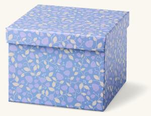 Box - Paper. 17 x 17 x 13 cm. - Milky Blue - Søstrene Grene