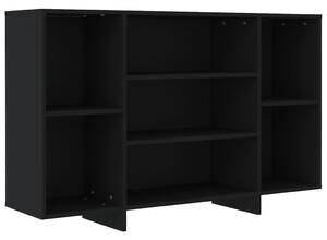 Sideboard Black 120x30x75 cm Engineered Wood