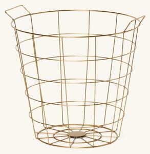 Basket - Iron. Ø38 x 30 cm. - Gold - Søstrene Grene