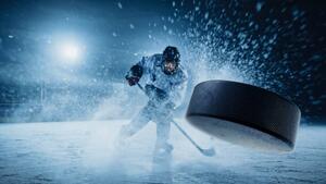 Photography Ice Hockey Rink Arena: Professional Player, gorodenkoff