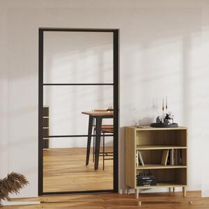 Interior Door ESG Glass and Aluminium 102.5x201.5 cm Black