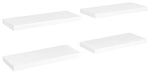Floating Wall Shelves 4 pcs White 60x23.5x3.8 cm MDF