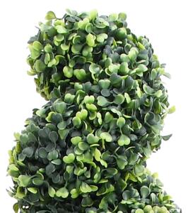 Artificial Boxwood Spiral Plant with Pot Green 59 cm