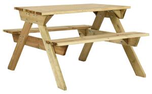 Picnic Table with Benches 110x123x73 cm Impregnated Pinewood