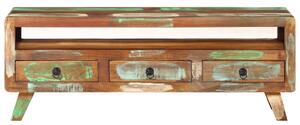 TV Cabinet Multicolour 110x30x40 cm Solid Reclaimed Wood